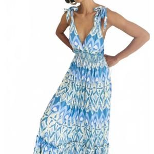 NEW FEATHER & FIND airglow dress in blue aura